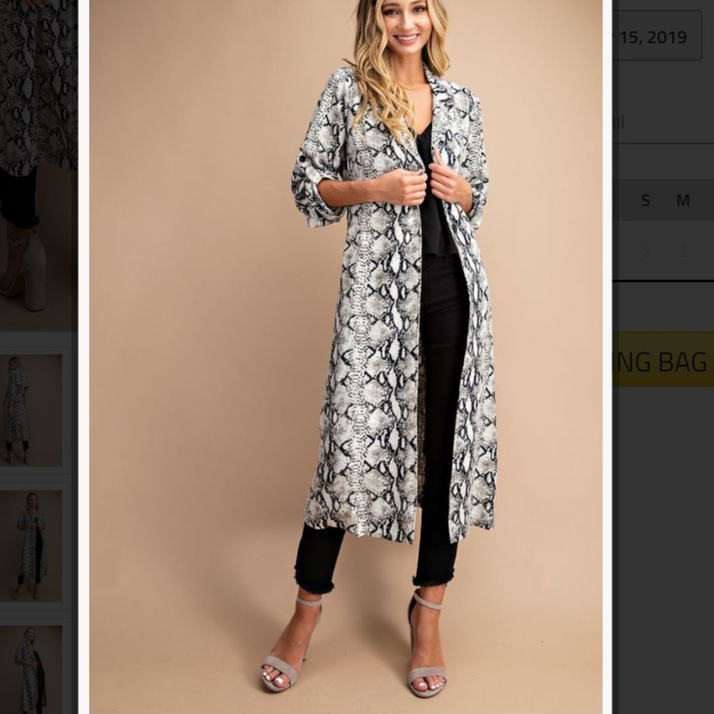 LAST ONE!  NWT SABRINA Lightweight Trench Coat, L - Picture 4 of 7
